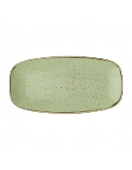 Assiettes oblongues Churchill Stonecast Sage Green 298mm (Lot de 12)