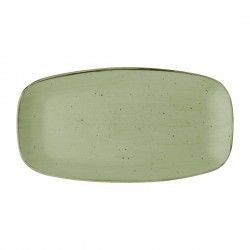Assiettes oblongues Churchill Stonecast Sage Green 355mm (Lot de 6)