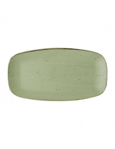 Assiettes oblongues Churchill Stonecast Sage Green 355mm (Lot de 6)