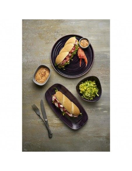 Assiettes rondes Churchill Stonecast Patina Purple 165mm (Lot de 12)