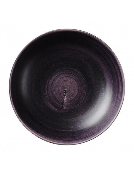 Assiettes coupes rondes Churchill Stonecast Patina Purple 248mm (Lot de 12)