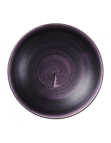 Assiettes coupes rondes Churchill Stonecast Patina Purple 182mm (Lot de 12)