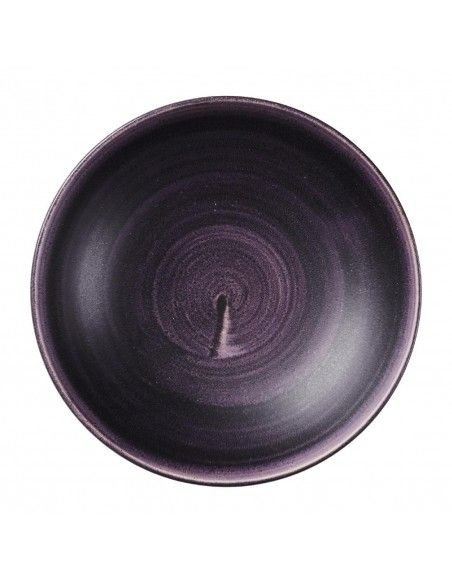 Assiettes coupes rondes Churchill Stonecast Patina Purple 182mm (Lot de 12)