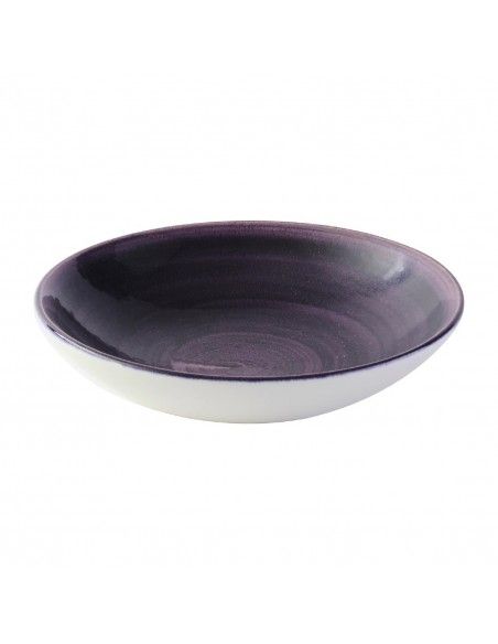 Assiettes coupes rondes Churchill Stonecast Patina Purple 182mm (Lot de 12)