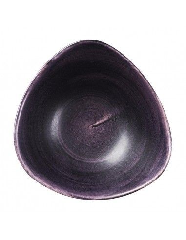 Bols triangulaires Churchill Stonecast Patina Purple 235mm (Lot de 12)