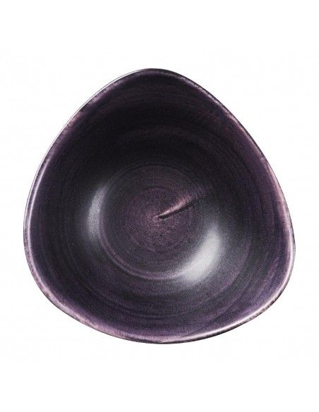 Bols triangulaires Churchill Stonecast Patina Purple 235mm (Lot de 12)