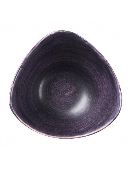 Bols triangulaires Churchill Stonecast Patina Purple 153mm (Lot de 12)