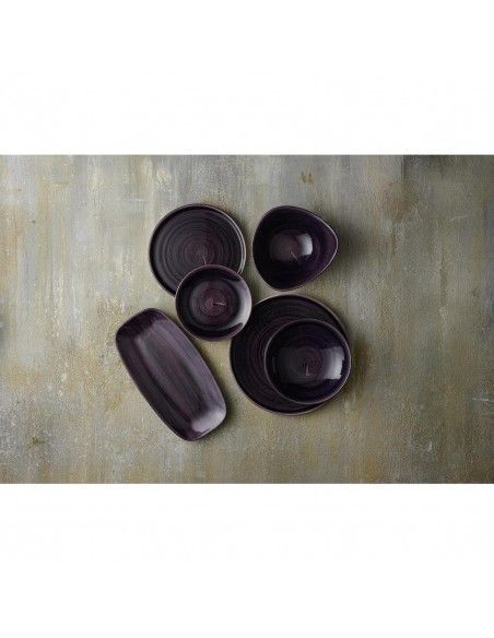 Bols triangulaires Churchill Stonecast Patina Purple 153mm (Lot de 12)