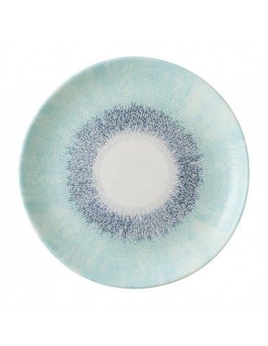 Assiettes rondes Churchill Studio Prints Fusion Blue 288mm (Lot de 12)