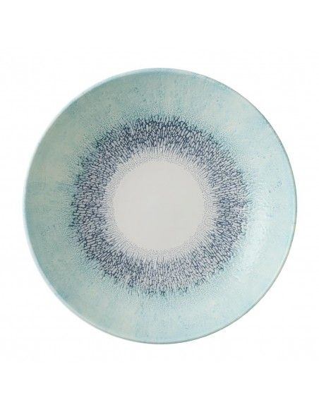 Assiettes coupe ronde Churchill Studio Prints Fusion Blue 248mm (Lot de 12)