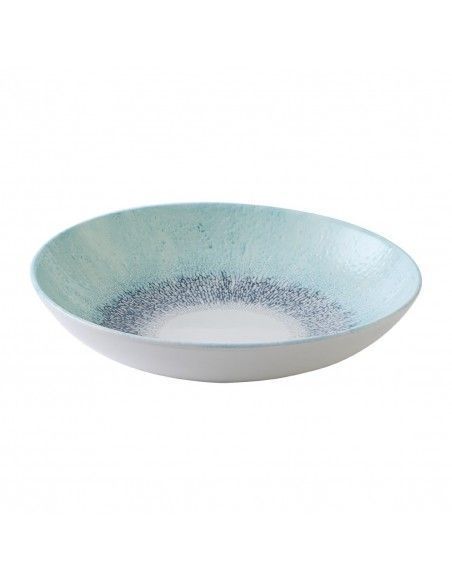 Assiettes coupe ronde Churchill Studio Prints Fusion Blue 248mm (Lot de 12)