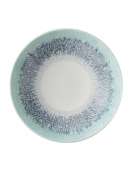 Assiettes coupes rondes Churchill Studio Prints Fusion Blue 182mm (Lot de 12)