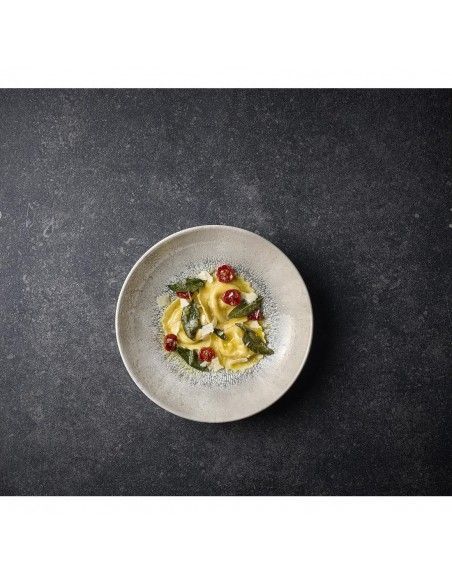 Assiettes coupes rondes Churchill Studio Prints Fusion Grey 182mm (Lot de 12)