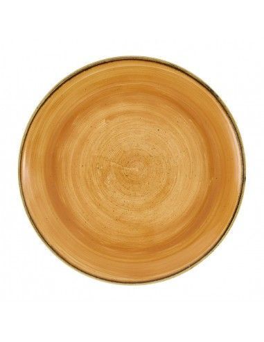 Assiettes avec rebord Churchill Stonecast Tangerine 260mm (Lot de 12)