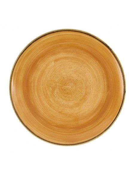 Assiettes avec rebord Churchill Stonecast Tangerine 260mm (Lot de 12)