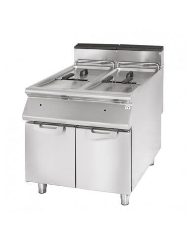 Friteuse gaz, capacité 2x 13 litres