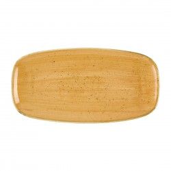 Assiettes oblongues Churchill Stonecast Tangerine Chefs' No. 3 (298 x 153mm) (Lot de 12)