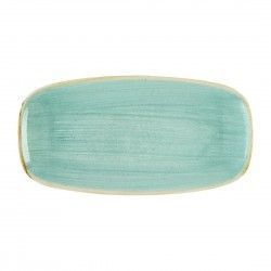 Assiettes oblongues Churchill Stonecast Mint No. 3 (298 x 153mm) (Lot de 12)