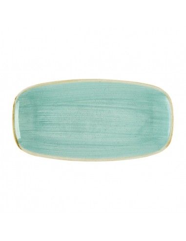 Assiettes oblongues Churchill Stonecast Mint No. 3 (298 x 153mm) (Lot de 12)