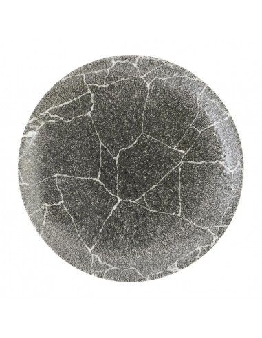 Assiettes rondes Churchill Studio Prints Kintsugi Quartz Black 217mm (Lot de 12)