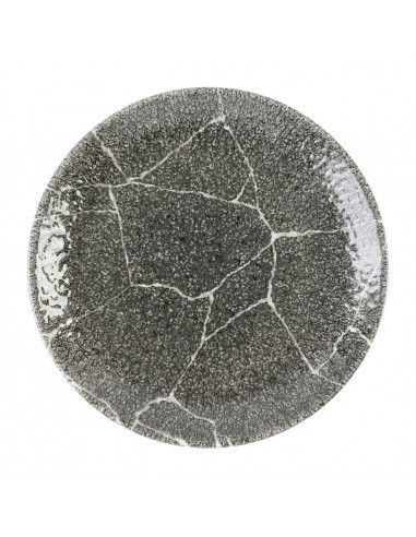 Assiettes rondes Churchill Studio Prints Kintsugi Quartz Black 165mm (Lot de 12)