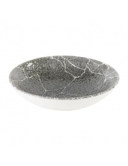 Assiettes coupes rondes Churchill Studio Prints Kintsugi Quartz Black 182mm (Lot de 12)