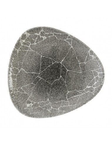Assiettes triangulaires Churchill Studio Prints Kintsugi Quartz Black 265mm (Lot de 12)