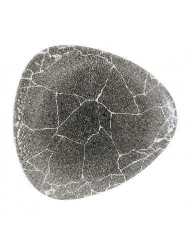 Assiettes triangulaires Churchill Studio Prints Kintsugi Quartz Black 229mm (Lot de 12)