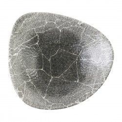 Bols triangulaires Churchill Studio Prints Kintsugi Quartz Black 235mm (Lot de 12)