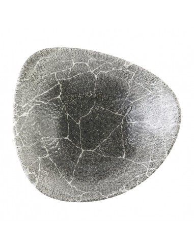 Bols triangulaires Churchill Studio Prints Kintsugi Quartz Black 235mm (Lot de 12)