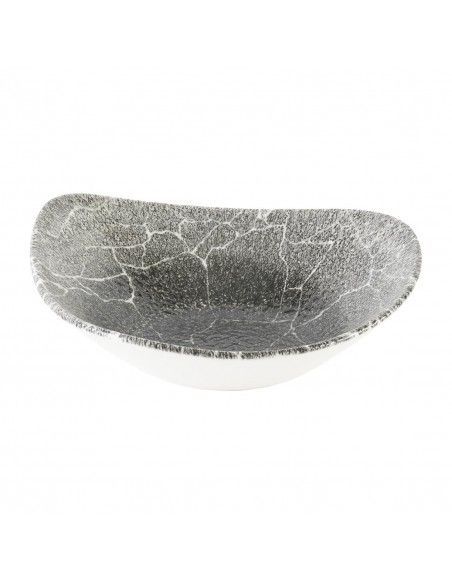 Bols triangulaires Churchill Studio Prints Kintsugi Quartz Black 235mm (Lot de 12)