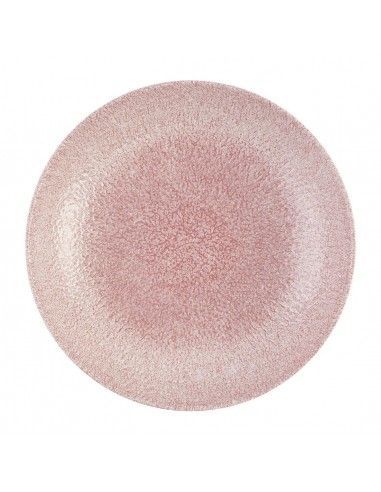 Assiettes coupes rondes Churchill Studio Prints Raku Rose Quartz Pink 248mm (Lot de 12)