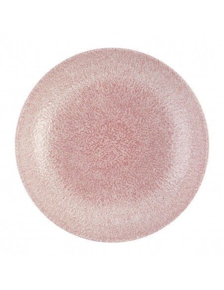 Assiettes coupes rondes Churchill Studio Prints Raku Rose Quartz Pink 248mm (Lot de 12)