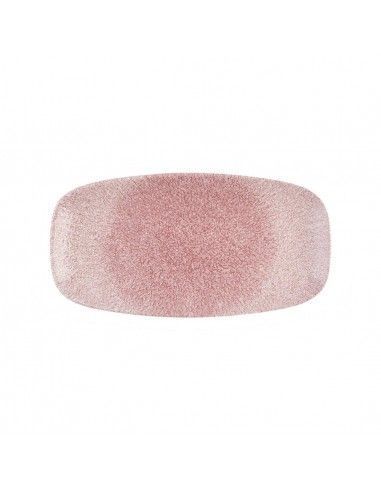 Assiettes oblongues Churchill Studio Prints Raku Rose Quartz Pink No. 4 (355 x 189mm) (Lot de 12)