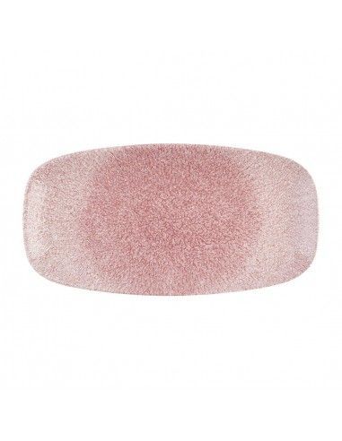 Assiettes oblongues Churchill Studio Prints Raku Rose Quartz Pink No. 3 (153 x 298mm) (Lot de 6)