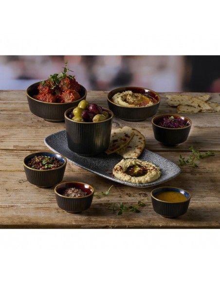 Pots à sauce Churchill Nourish Tokyo Black Kochi 110ml (Lot de 12)