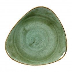 Assiettes triangulaires Churchill Stonecast Samphire Green 265mm (Lot de 12)