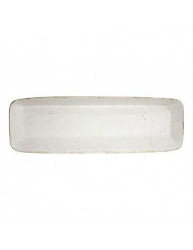 Plats à four rectangulaires Churchill Stonecast Hints blanc orge 160 x 530 mm (lot de 2)