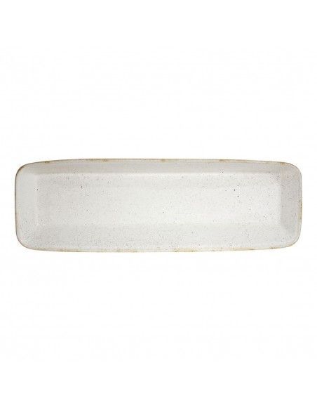 Plats à four rectangulaires Churchill Stonecast Hints blanc orge 160 x 530 mm (lot de 2)