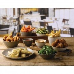 Pots à frites Churchill Stonecast Grey 100mm (Lot de 12) 2
