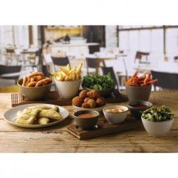 Pots à sauce Churchill Stonecast Grey 70mm (Lot de 12) 2