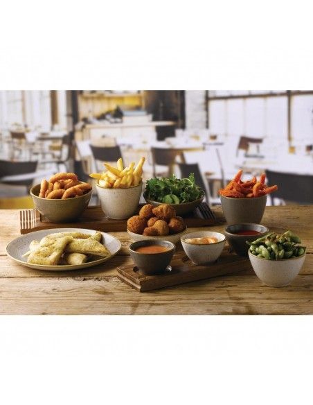 Pots à sauce Churchill Stonecast Grey 70mm (Lot de 12)