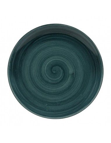 Assiettes rondes Churchill Stonecast Patina Rustic Teal 260mm (Lot de 12)