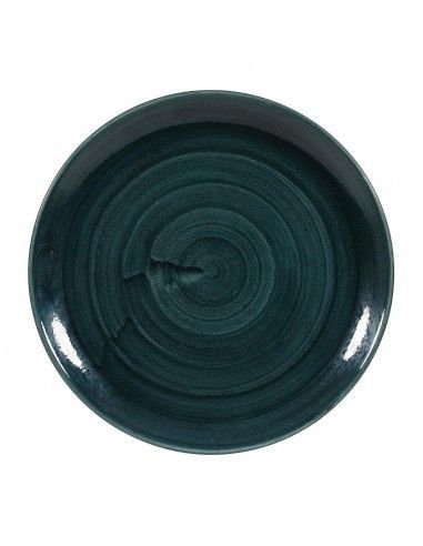Assiettes rondes Churchill Stonecast Patina Rustic Teal 288mm (Lot de 12)