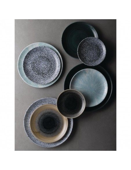 Assiettes rondes Churchill Stonecast Patina Rustic Teal 288mm (Lot de 12)