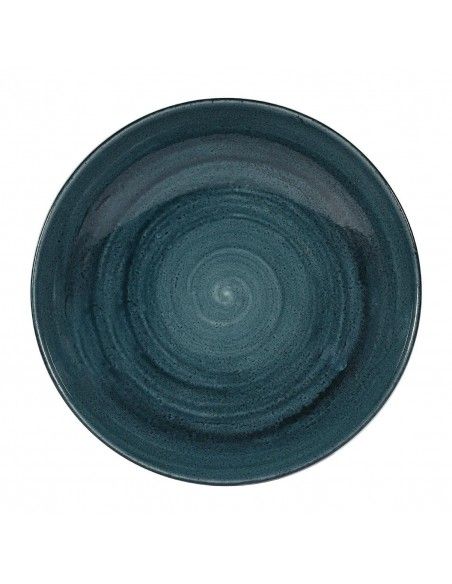 Assiettes coupes rondes Churchill Stonecast Patina Rustic Teal 40oz 248mm (Lot de 12)