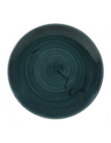 Assiettes rondes Churchill Stonecast Patina Rustic Teal 217mm (Lot de 12)