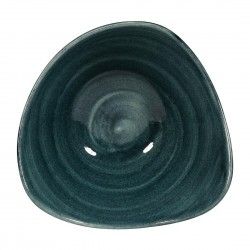 Bols triangulaires Churchill Stonecast Patina Rustic Teal 153mm (Lot de 12)