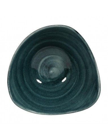 Bols triangulaires Churchill Stonecast Patina Rustic Teal 153mm (Lot de 12)