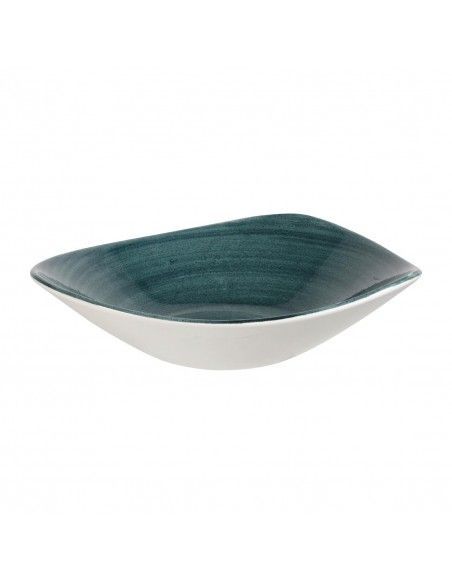 Bols triangulaires Churchill Stonecast Patina Rustic Teal 235mm (Lot de 12)